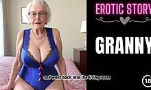 Зрелая бабушка исполняет свою фантазию об астральном сексе со своим внуком